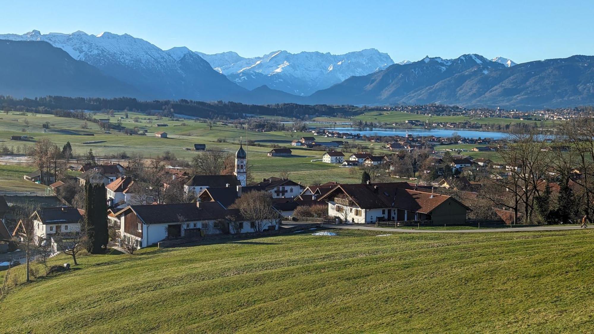 Liboria I Traumhafte Ferienwohnung In Aidling Am Riegsee Mit Atemberaubendem Panoramablick! Bagian luar foto