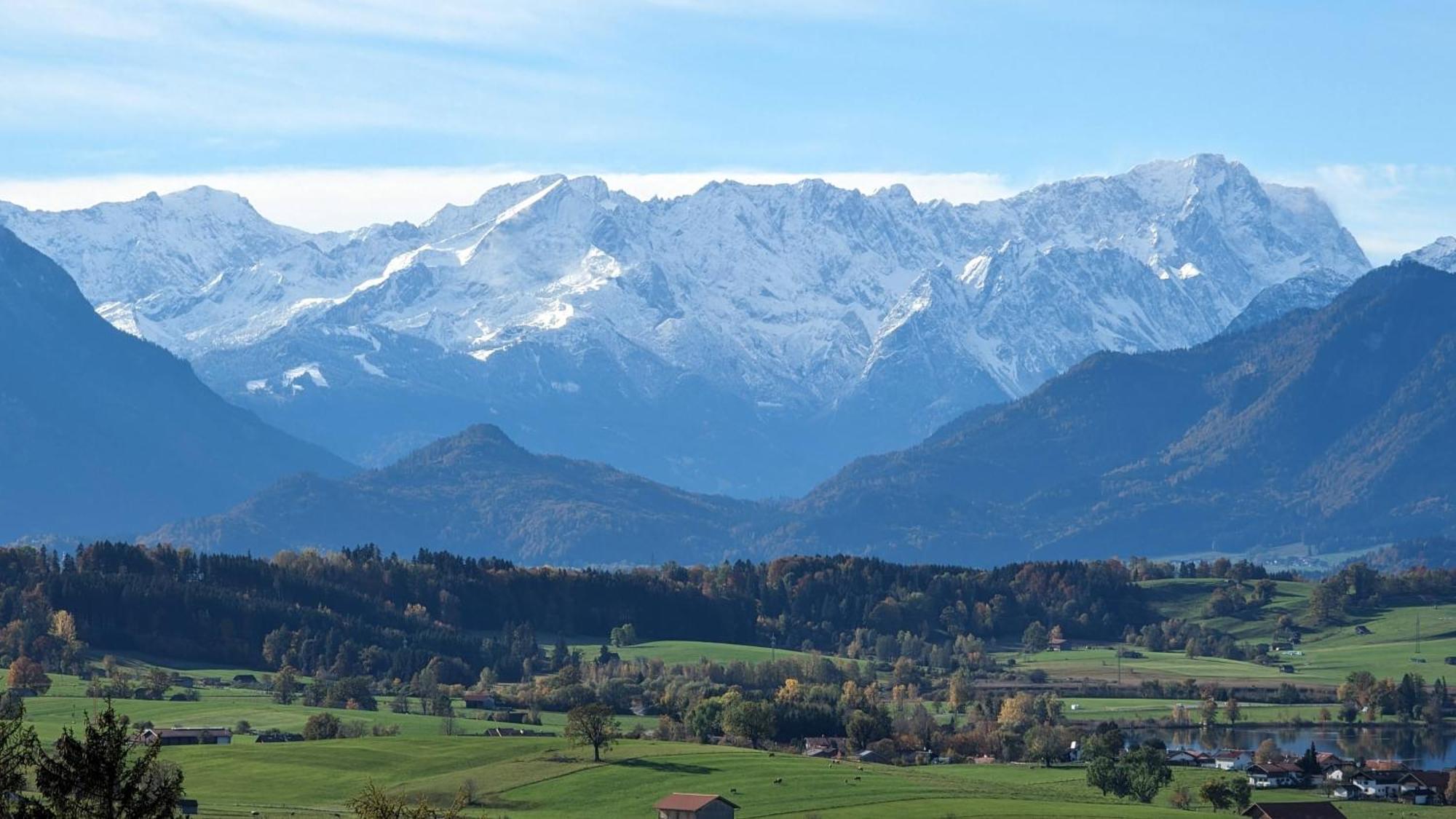 Liboria I Traumhafte Ferienwohnung In Aidling Am Riegsee Mit Atemberaubendem Panoramablick! Bagian luar foto