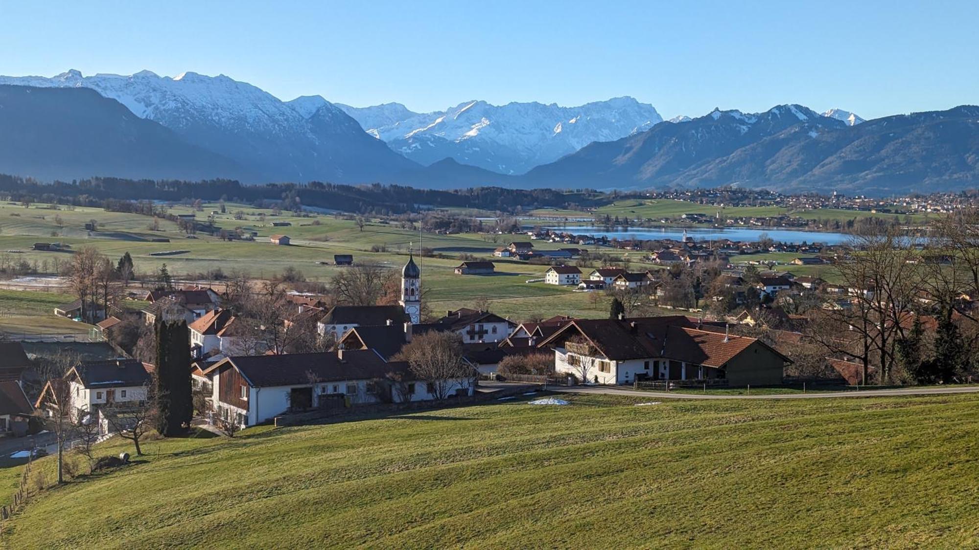 Liboria I Traumhafte Ferienwohnung In Aidling Am Riegsee Mit Atemberaubendem Panoramablick! Bagian luar foto